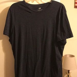 H&M Navy Blue Crewneck T-Shirt